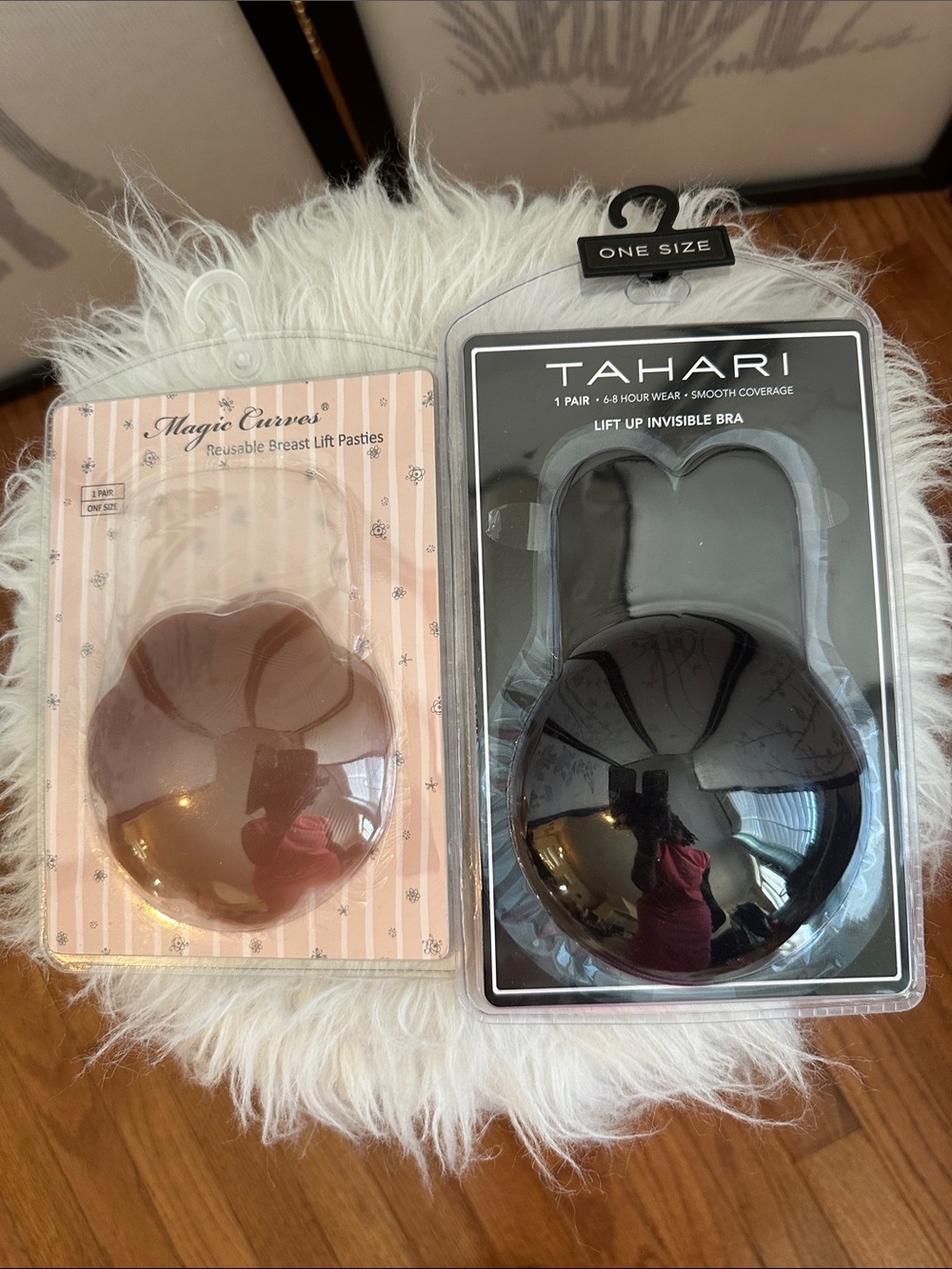 Magic Curves & Tahari Nude and Black Adhesive Bra Pasties and Concealers